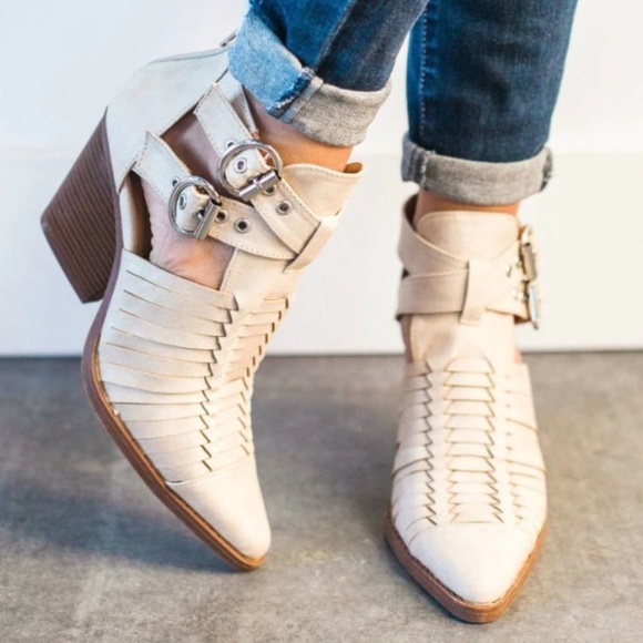 'Zooey' Strappy Booties. - Picture 4 of 5